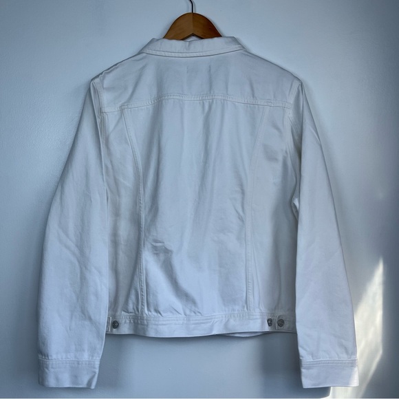 NWT J.Crew Size 2X LDenim blazer-jacket Women’s in white - Picture 15 of 15